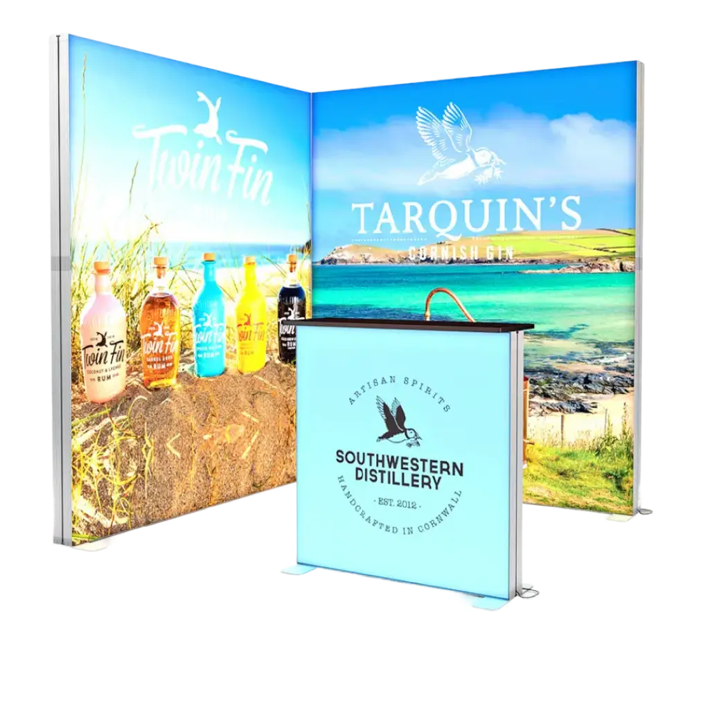 Stand Caja de Luz 2x2 Esquina