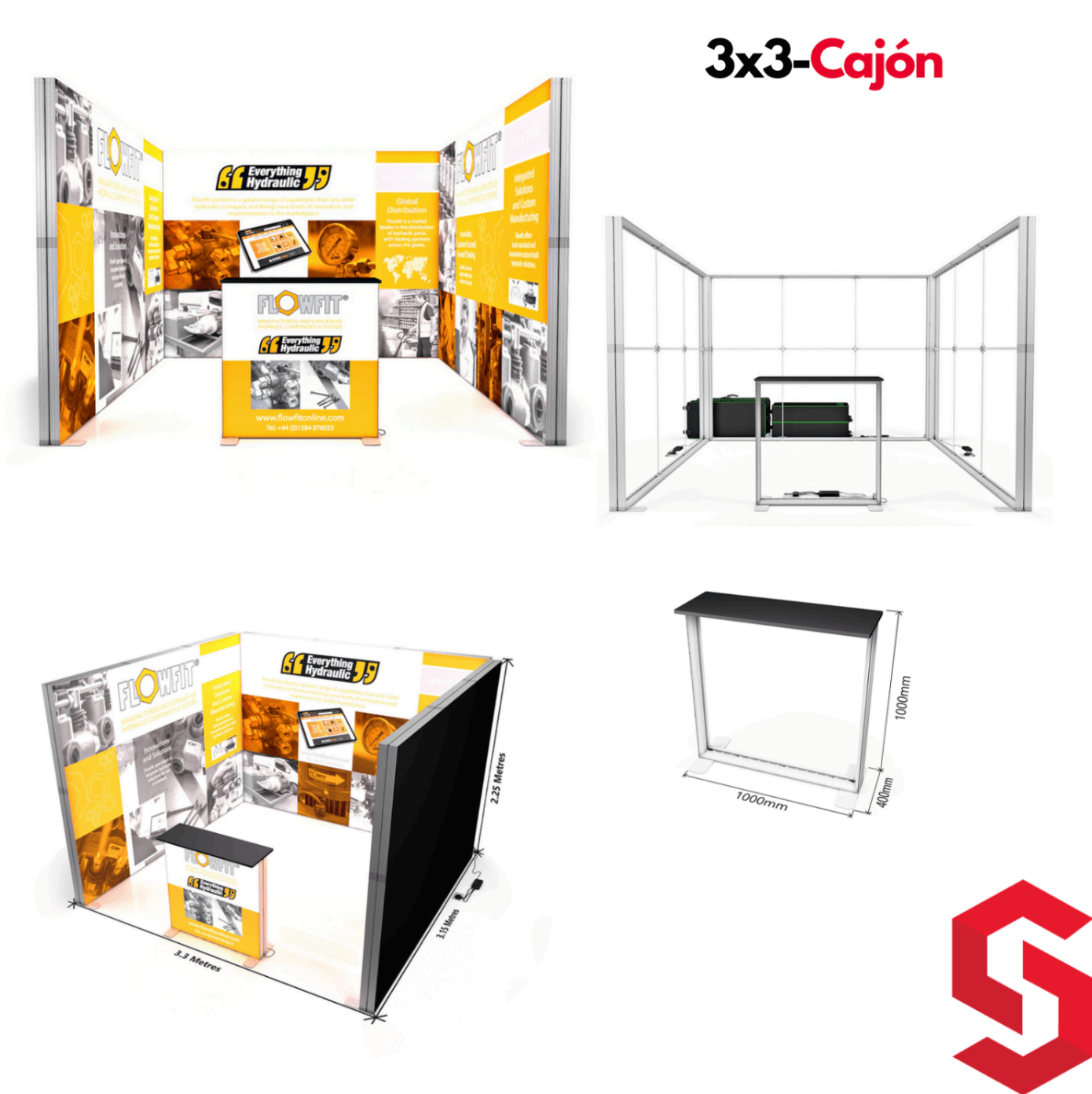 3x3 PSM (Cajas de Luz ) a 2.25M